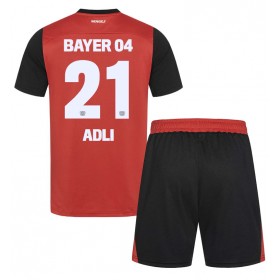 Bayer Leverkusen Amine Adli #21 Hemmakläder Barn 2024-25 Kortärmad (+ Korta byxor)